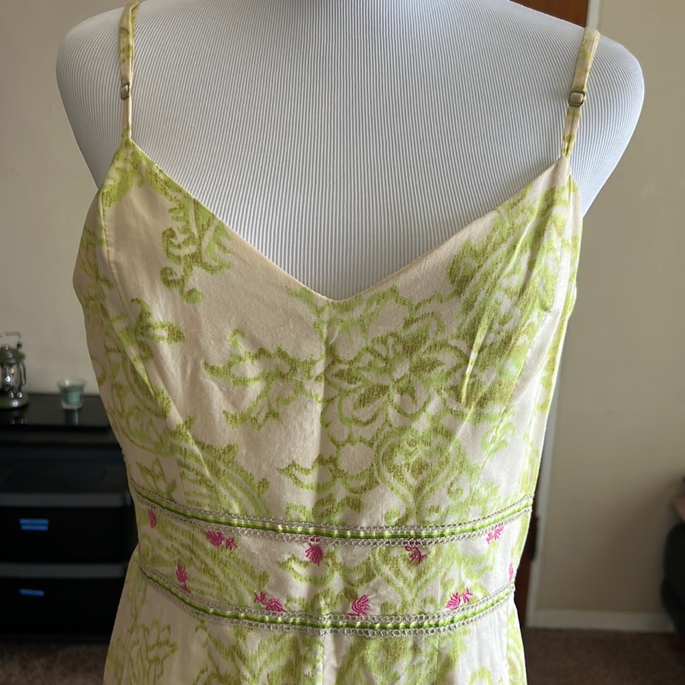 Maria Bianca Nero Cotton/Silk Dress Large